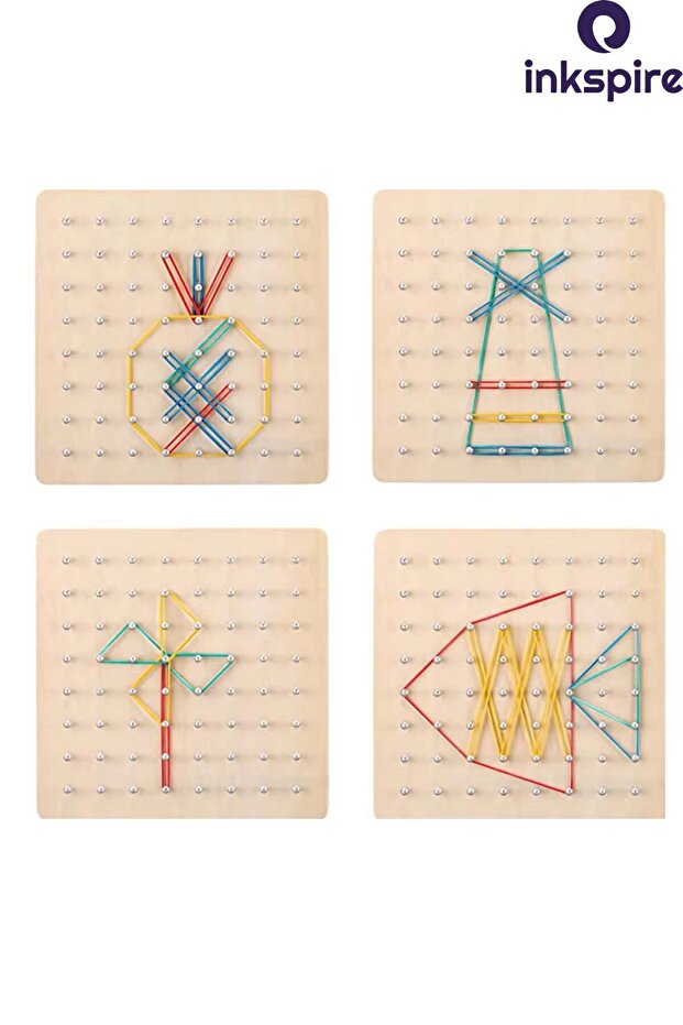 1 حزمة لوحة هندسية مزدوجة الجوانب - مواد تعليمية للرياضيات - 6