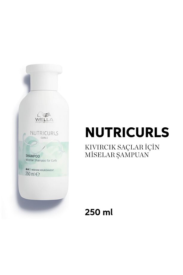 Nutricurls Miselar Şampuan 250 ml - Bukle Belirginleştirme ve Besleme - 1