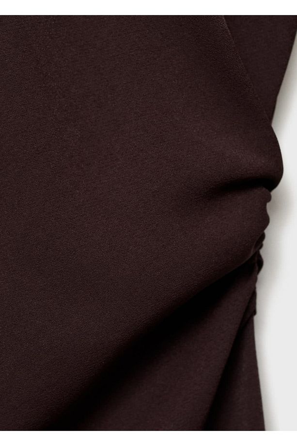 Beli Drape Midi Elbise - 5