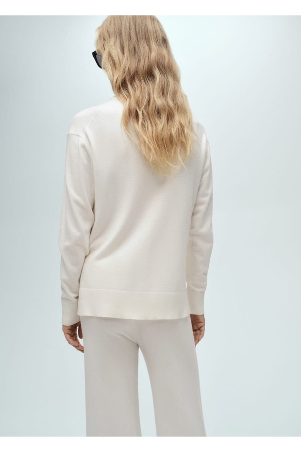 Strickpullover mit Perkins-Kragen - 4