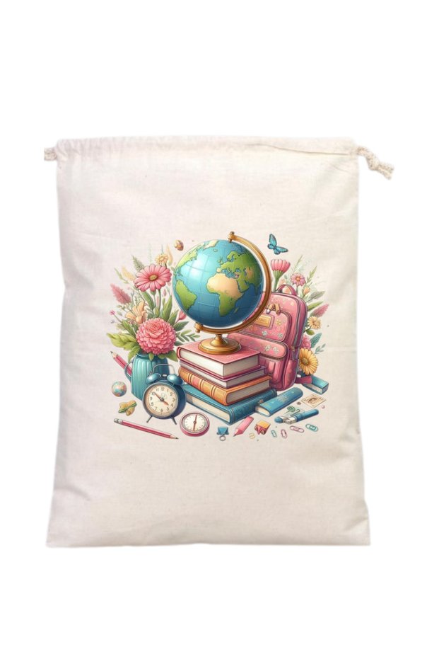 World Themed Book Pouch 20 X 30 cm