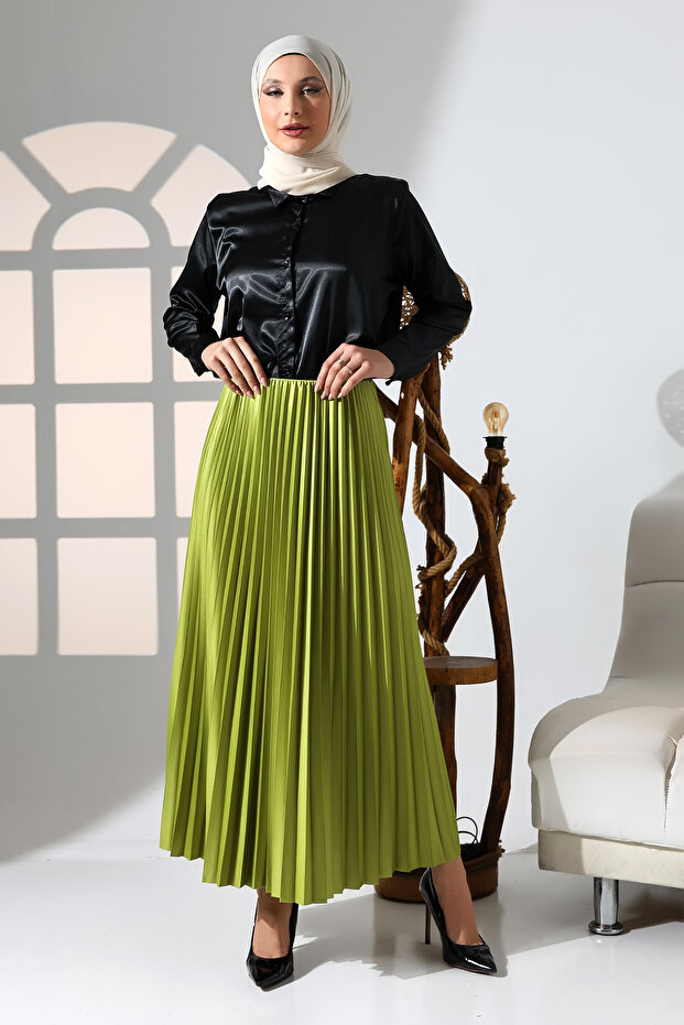 Piliseli Etek [YEŞİL] - 6