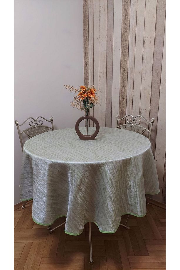 Birinci Sınıf ,fonluk Kumaş,dertsiz,yuvarlak ,fiskos,yemek Masası Örtüsü - 5