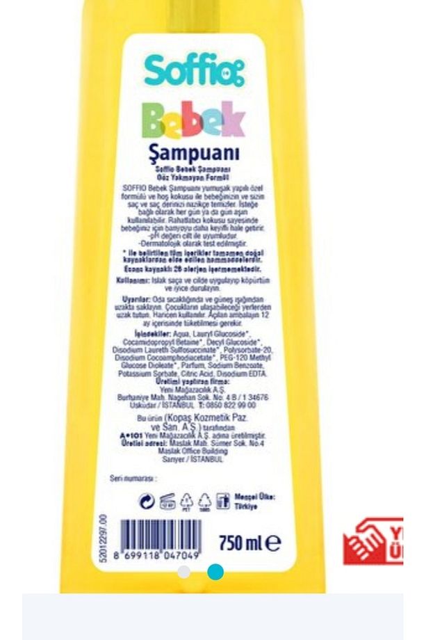 750 ml Bebek Şampuani Göz Yakmayan Formül - 2