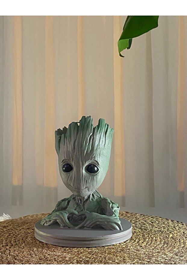 Marvel Groot Figür Saksı – 3d Baskılı Dekoratif Obje - 1