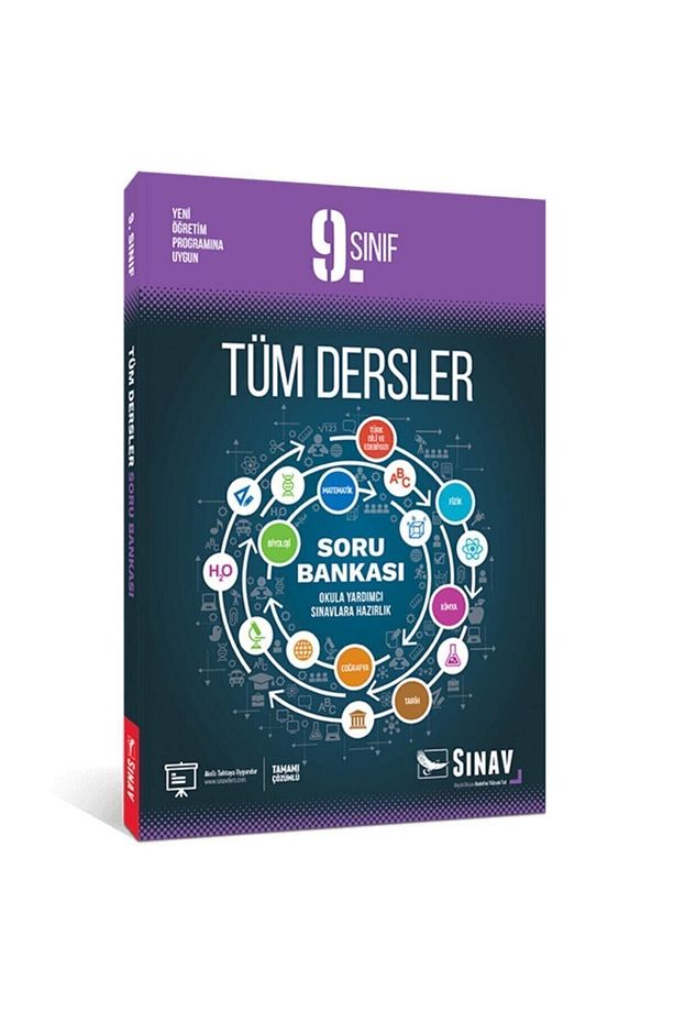 Sınav 9. Sınıf Tüm Dersler Çözümlü Soru Bankası Sınav Dergisi Yayınları - 6