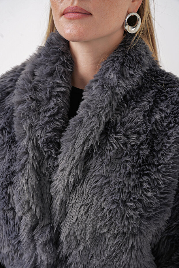 9088 Peluş Kaban - Antrasit - 5