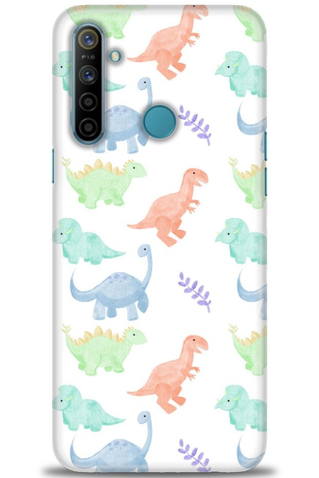 Realme 5I / 6I / C3 Case Hd Printed Case - Little Dinosaurs