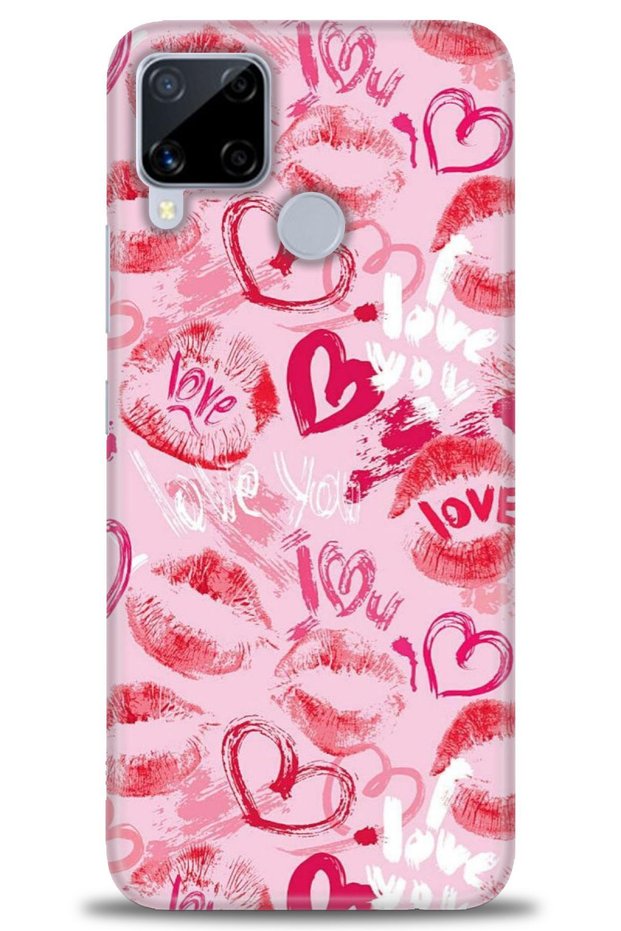 Realme C15 Case Hd Printed Case - Pink Love