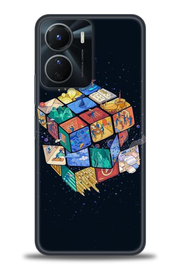 Tecno Spark 9 Pro Case Hd Printed Case - People in Cubes