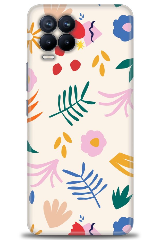 Realme 8 Pro Case Hd Printed Case - Colorful Leaves + Full Screen Protector