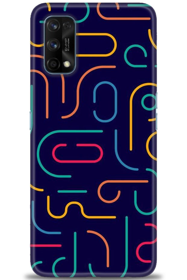 Realme 7 Pro Case Hd Printed Case - Colorful Sticks + Full Screen Protector