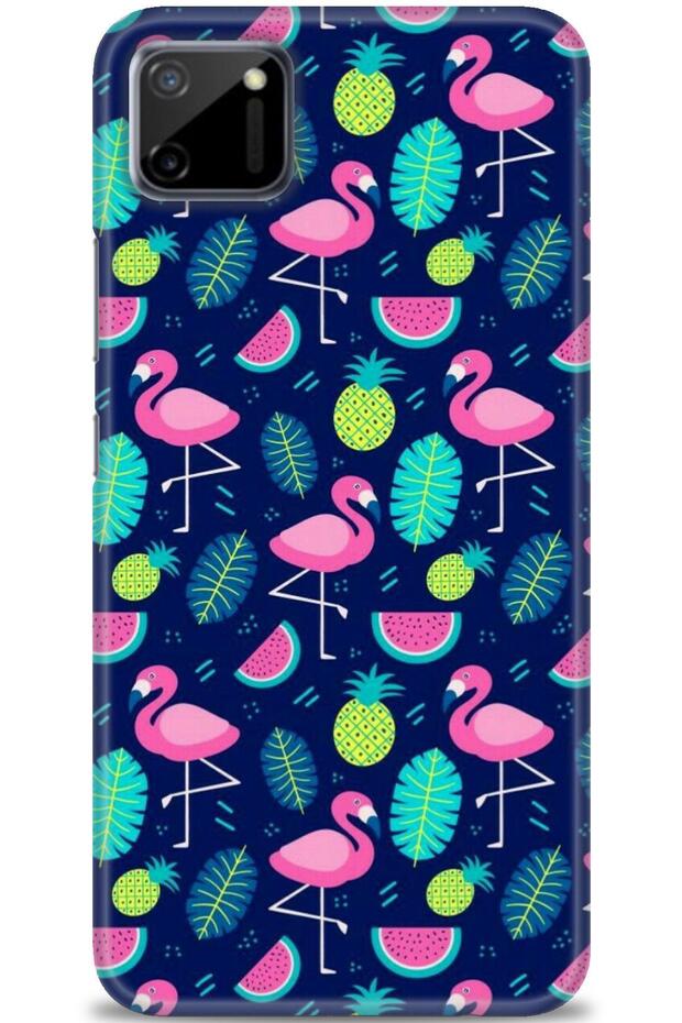 Realme C11 Case Hd Printed Case - Flamingo Pineapple