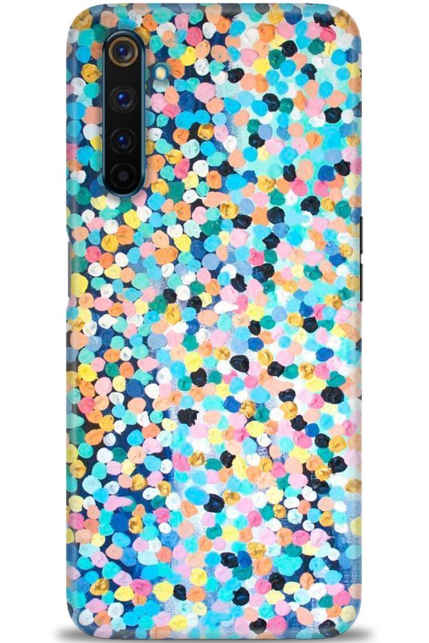 Realme 6 Pro Case Hd Printed Case - Colorful Speckles