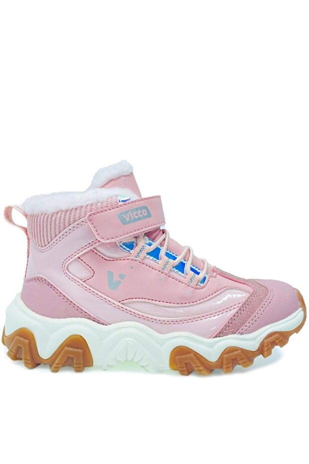 Radus Ll Sheepskin Light Sole Orthopedic Girl's Boots Powder Pink