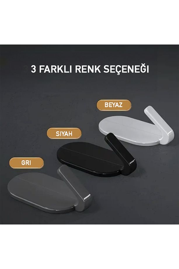 Güçlü Kendinden Yapışkanlı Duvar Kancaları / Askıları  (3’lü Set) - 8