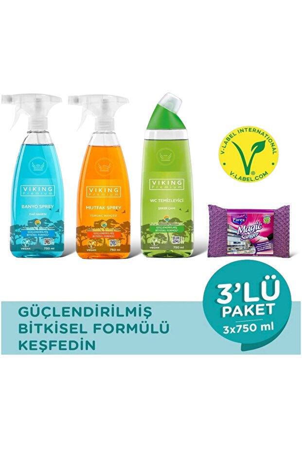 Premium Banyo + Mutfak + Wc + Magic Sünger - 1