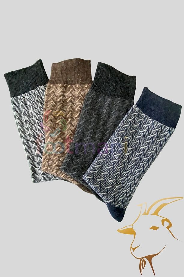4 "lü Kışlık Erkek Lambswool Yün Kışlık Çorap Seti(%100 Isı ) - 2
