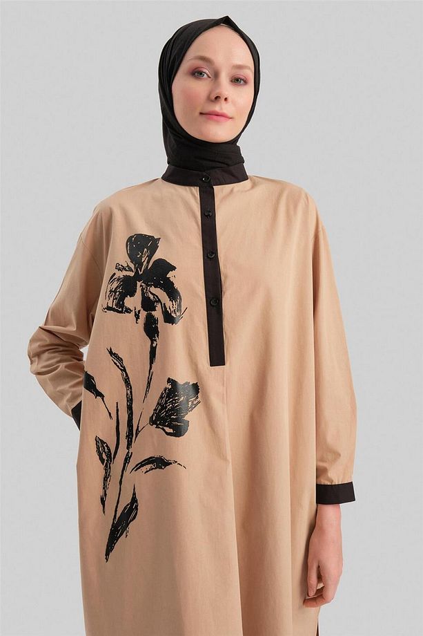 Tunik Elbise 24yd2508 Camel - 4