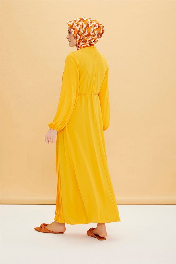 Önü Piliseli Elbise 22y9435 Mango - 6