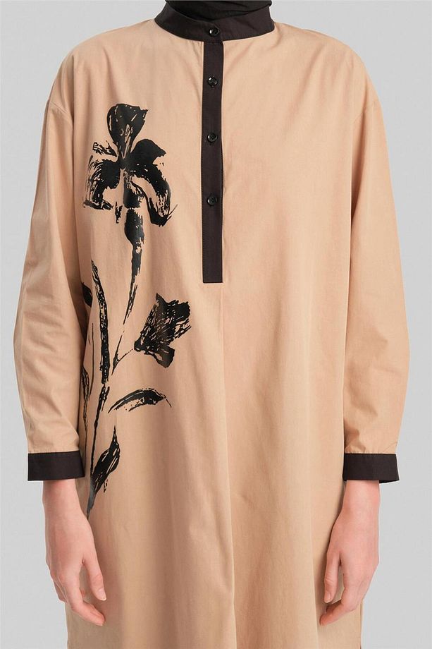 Tunik Elbise 24yd2508 Camel - 5