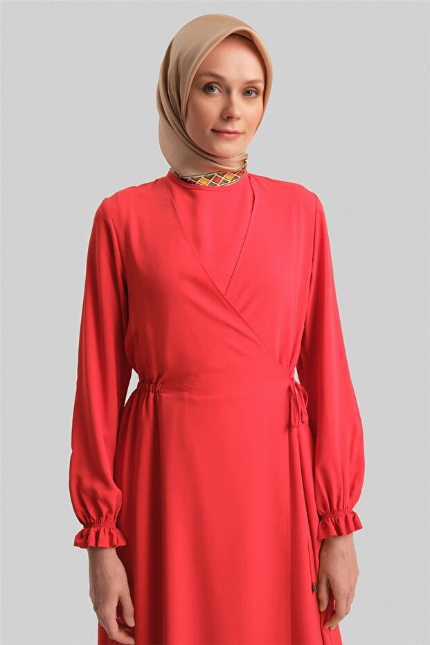 Anvelop Elbise Ort9230 Kırmızı - 4