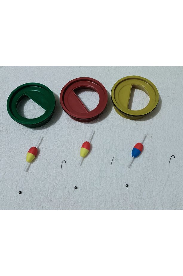 3 Adet Mini Boy Cep Kasnak'Lı Dere Oltası - 1