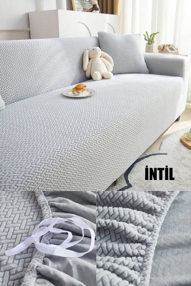 Koltuk Kılıfı Koltuk Örtüsü 3kişilik Koltuk Için 1 Adet Likrali Yüksek Kaliteli Sofa Cover - 5