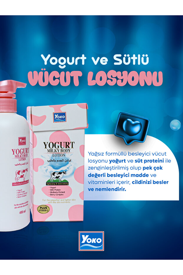 Yoğurt Ve Sütlü Nemlendirici Vücut Losyonu 400 Ml. - 2