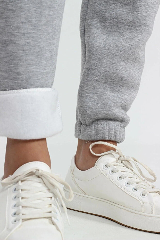 Women's Cotton Gray (3 Thread Ribbon) Sweatpants