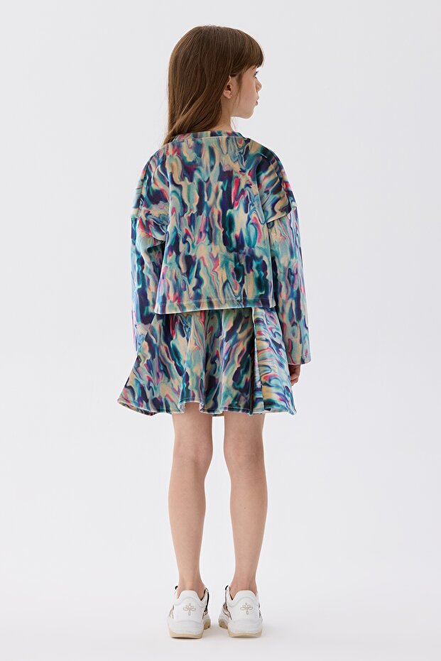 سويت شيرت بناتي منقوش - 4