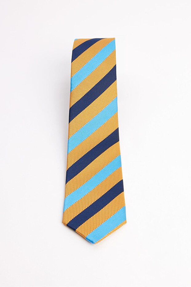 Patterned Classic Men's Tie with Pocket Handkerchief