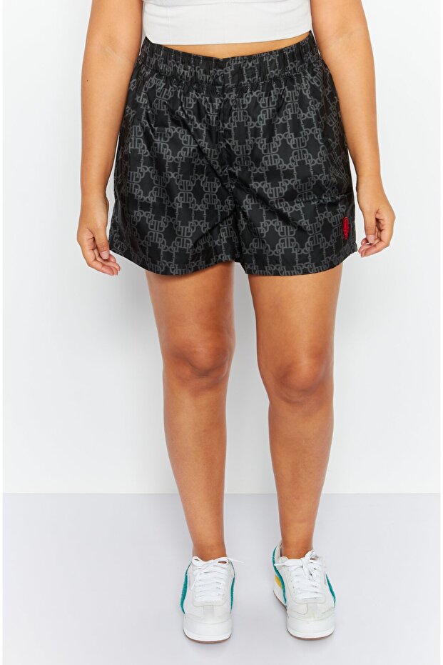 x Dapper Dan Women Sportswear Fit Training Shorts, Black