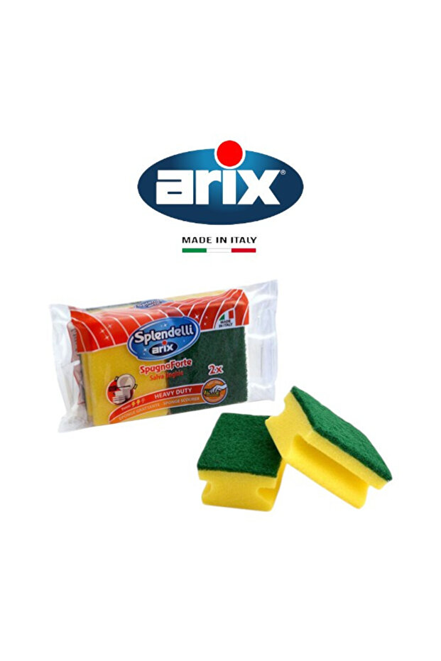 SYNTH.SPONGE SCOURER GRIP 2PC