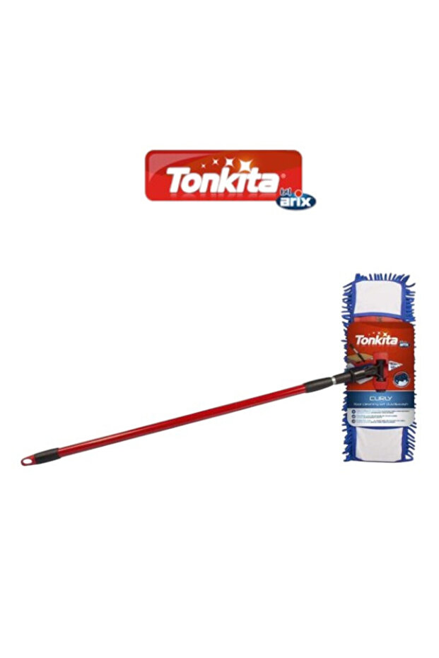 CURLY SET FLAT MOP + STICK