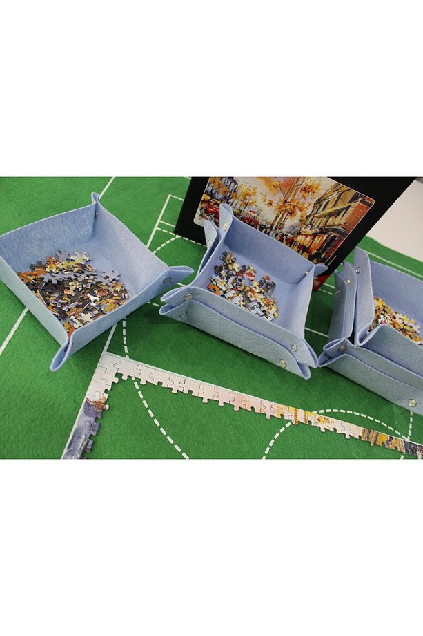 Puzzle Halısı - 3000 Parçaya Kadar Puzzle Tepsisi - 4'lü Set - 6