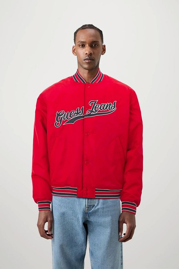 Jeans Gj Bomber Wıth Patch Erkek Kırmızı Mont M4bl24wg932-g585 - 3