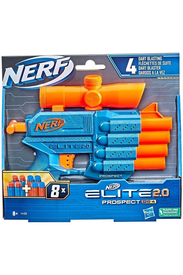 Nerf Elite 2.0 Prospect Qs 4 22 Cm 8 Dartlı 8+ F4190 - 1