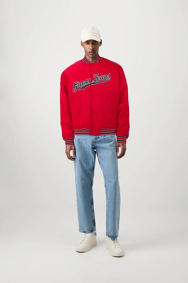 Jeans Gj Bomber Wıth Patch Erkek Kırmızı Mont M4bl24wg932-g585 - 1