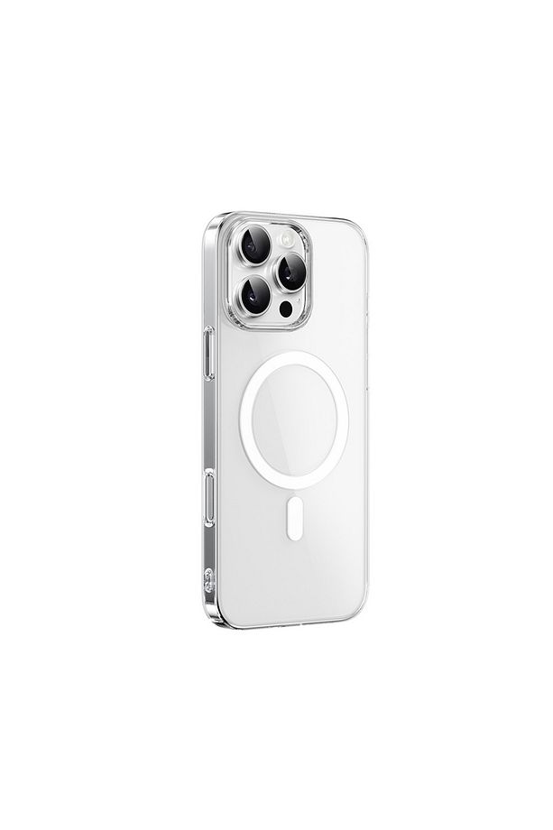 iPhone 16 Pro Max Kılıf Magsafe Şarj Özellikli Wiwu YXK-207 Invisible Pro Sert PC Kapak Şeffaf - 3