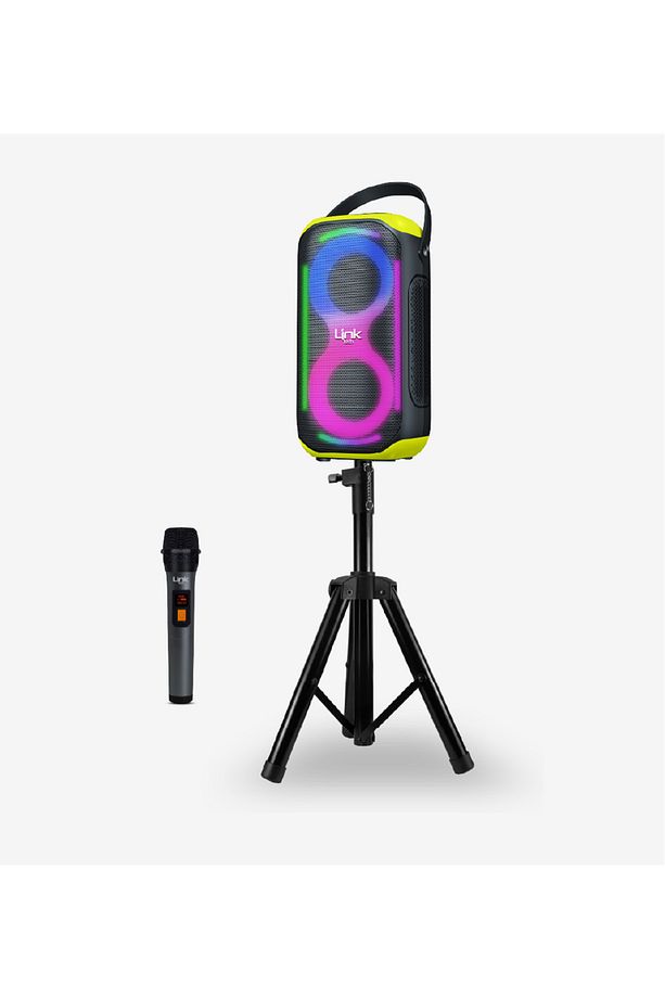 M404 RGB Işıklı Ayaklı Mikrofonlu 50W Bluetooth Hoparlör - 1
