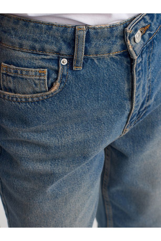 71350 Tint Yıkama Relax Denim Pantolon-Tint - 4