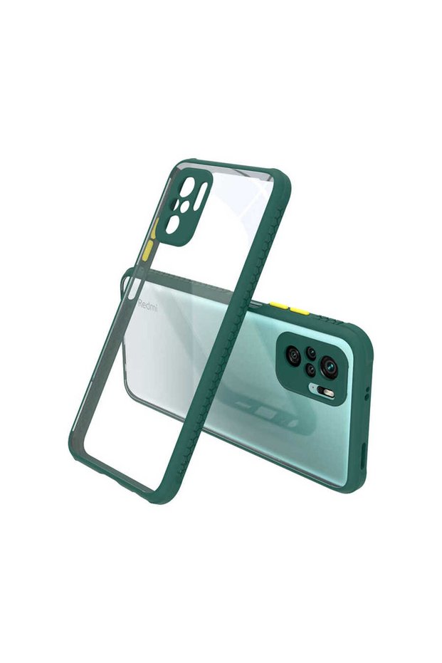 Redmi Note 10S Case Zore Kaff Cover - Dark Green