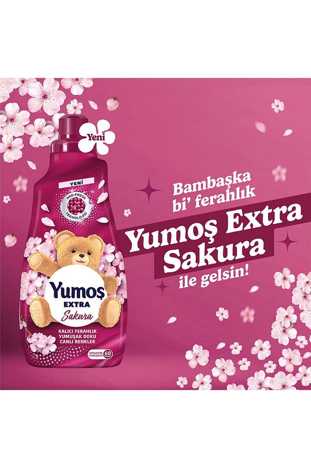 Ev Ve Tekstil Spreyi Sakura 450 ml X2 Sıvı Yumuşatıcı Sakura 1440 ml X2 - 3