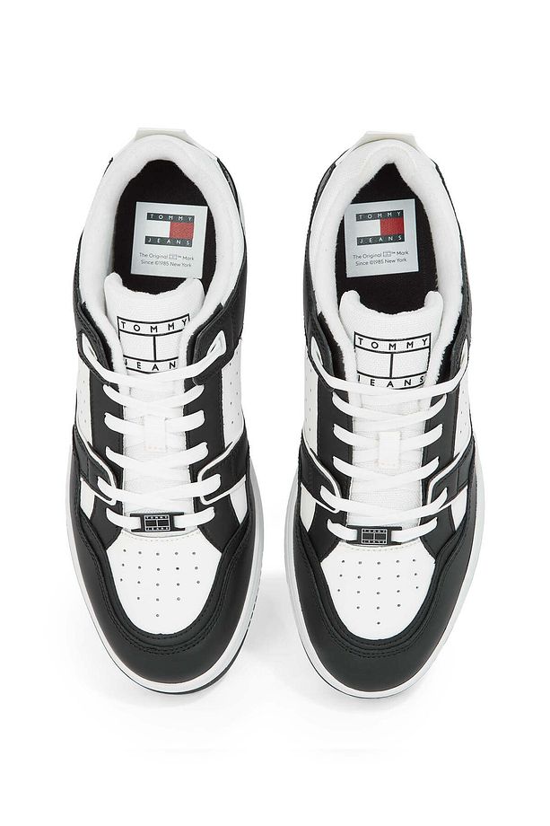 Erkek Rahat Taban Nefes Alabilen Bağcıklı Rahat Günlük Kullanım Siyah Sneaker EM0EM01464-BDS - 4