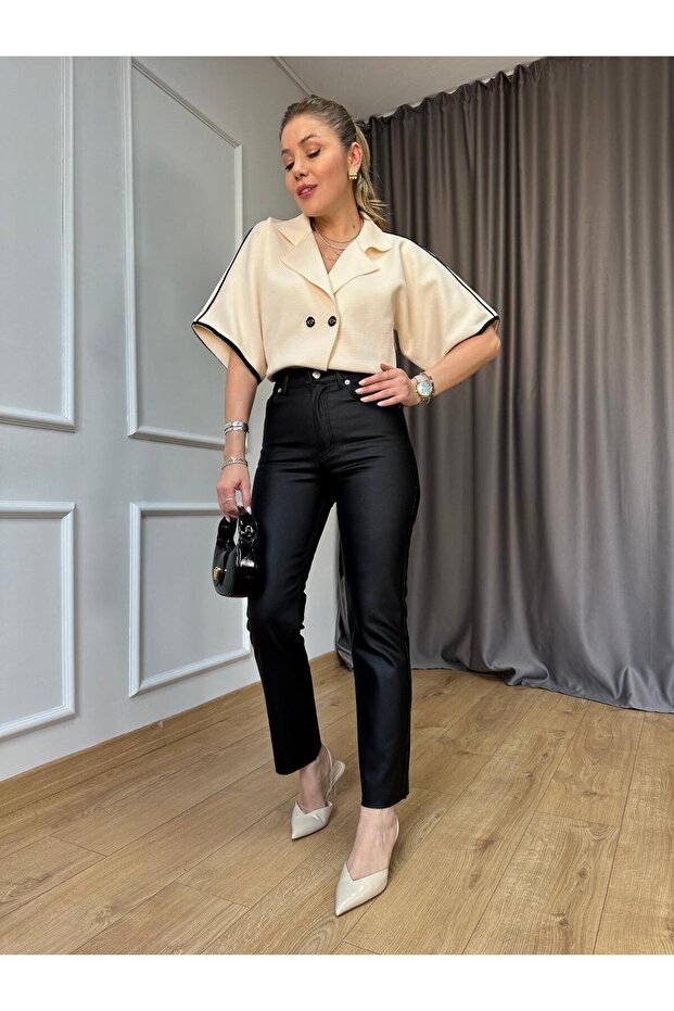 Siyah Mumlu Pantolon - 2