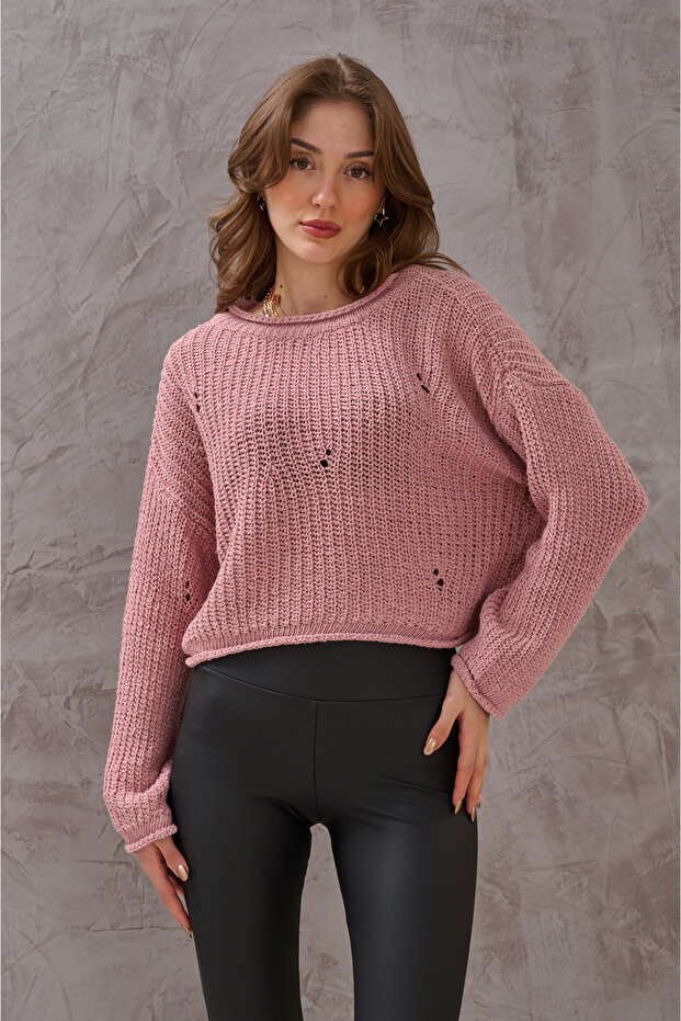 KADIN BELDE DELİKLİ TRİKO - 3