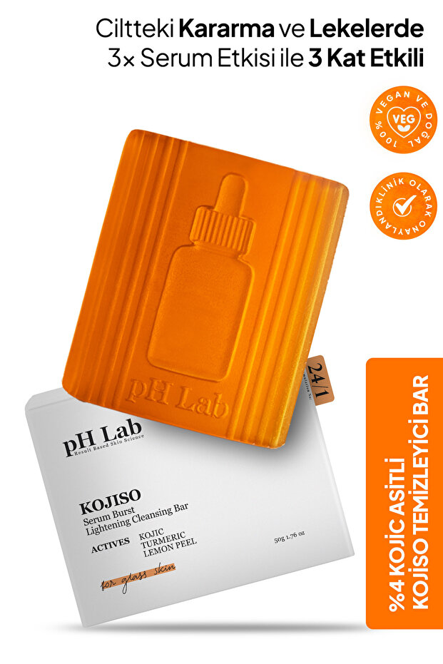 Ph Lab Phlab Kojiso Kojic Asit Sabunu, Zerdeçal Ve Kojik Asit Etkisi Ile Leke Karşıtı Kojik Asit Sabunu