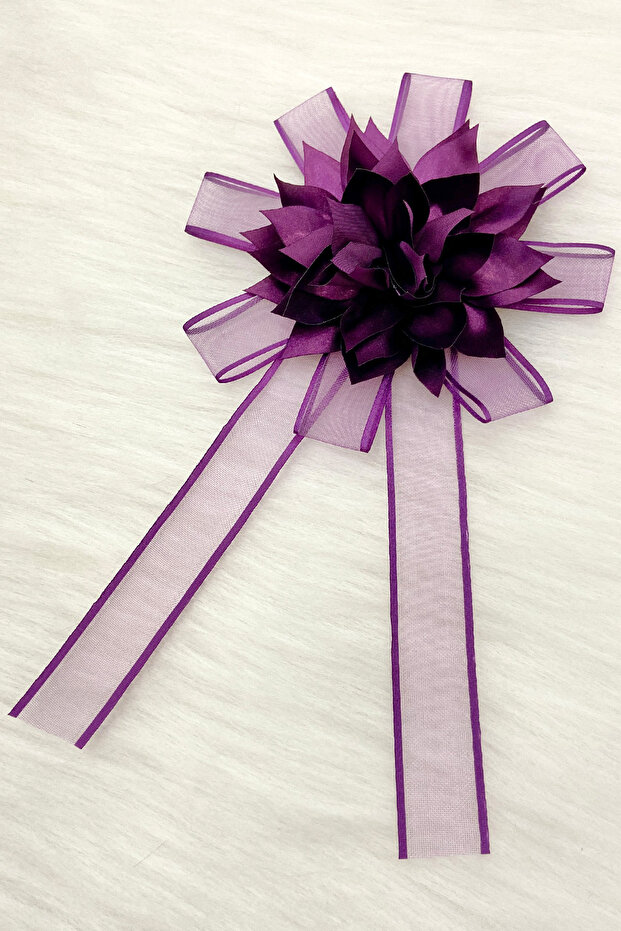 Purple Bundle Ornament, Bride Groom Dowry Wedding Engagement Convoy Bride Car Circumcision Henna Ornament 5 Pieces