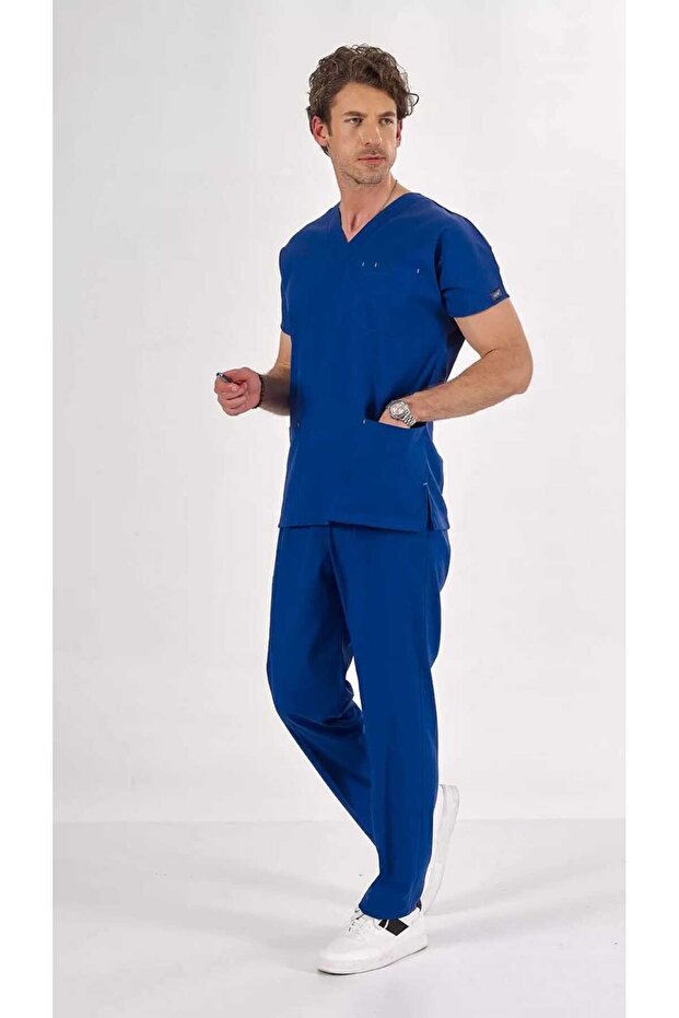 Indigo Blue Core-Flex Lycra Surgical Suit